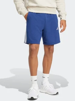 Blauw - adidas Essential 3-Stripes French Terry Shorts