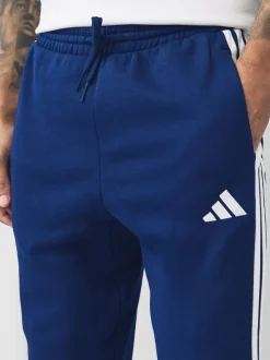 Blauw - adidas Essentials fleece joggingbroek met 3 strepen