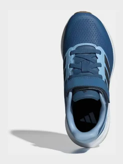 Blauw - adidas Runfalcon 5 kindersneakers met elastische veters