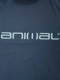 Blauw - Animal Sonny sneldrogend surfhemd met logo voor heren