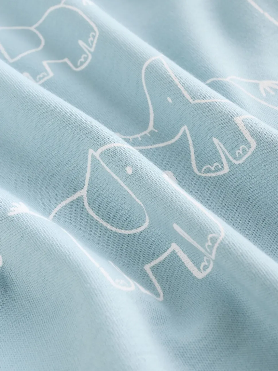 Blauw - Baby Elephant Long Sleeved Bodysuits 5 Pack
