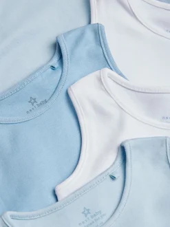 Blauw - Babyrompertjes met hemdje