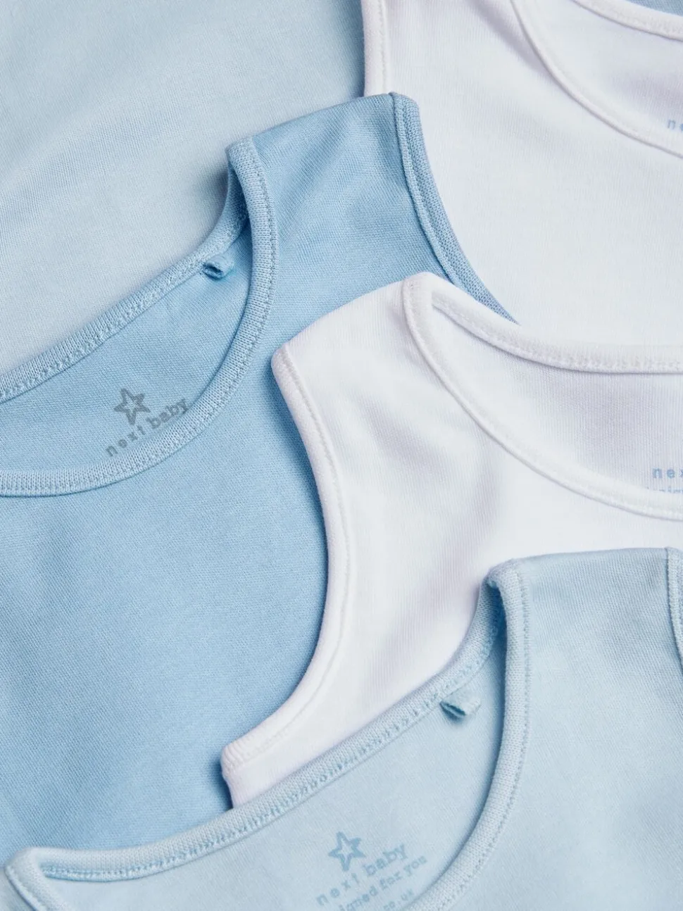Blauw - Babyrompertjes met hemdje