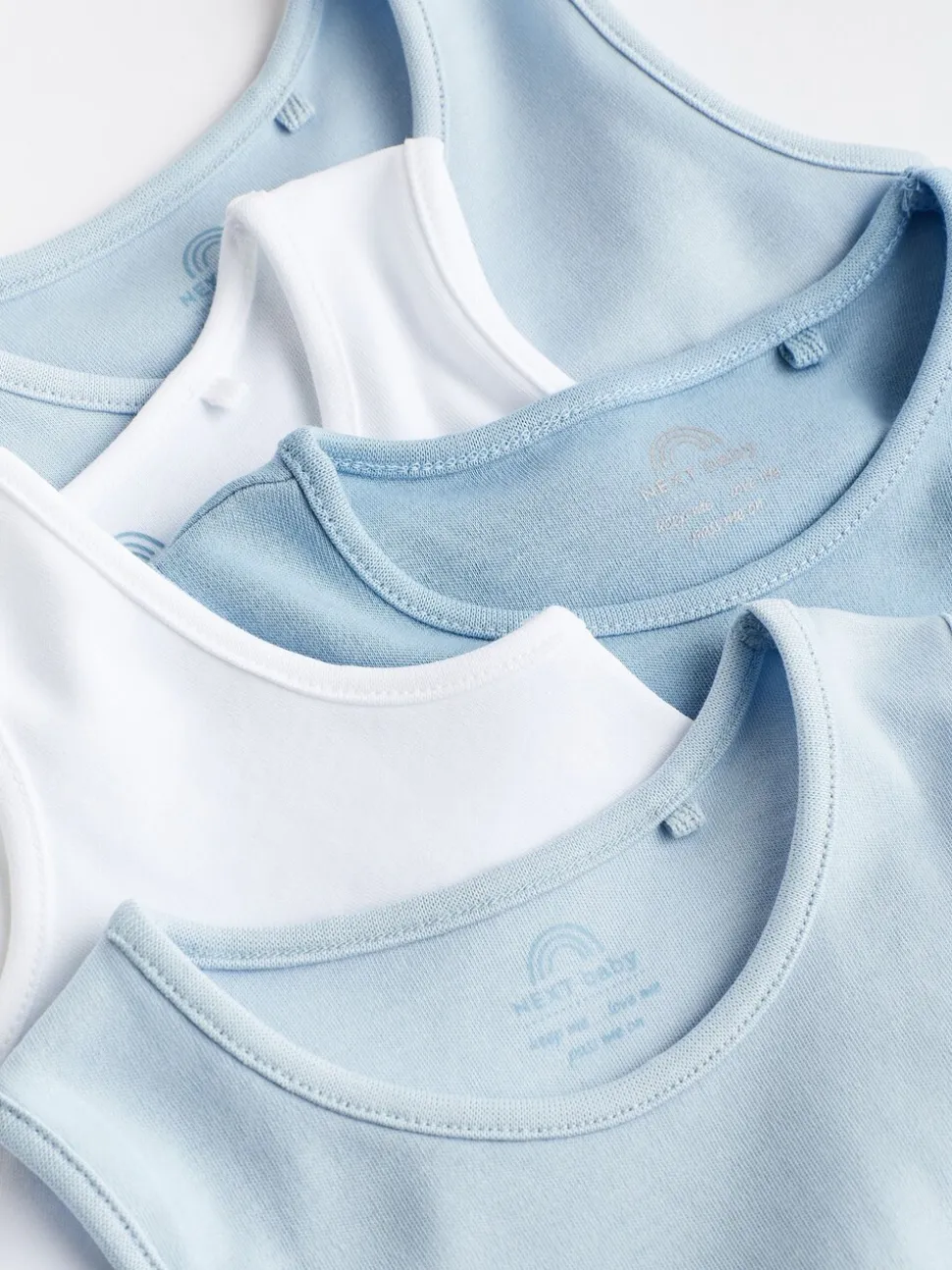 Blauw - Babyrompertjes met hemdje