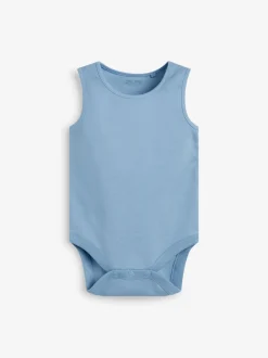 Blauw - Babyrompertjes met hemdje