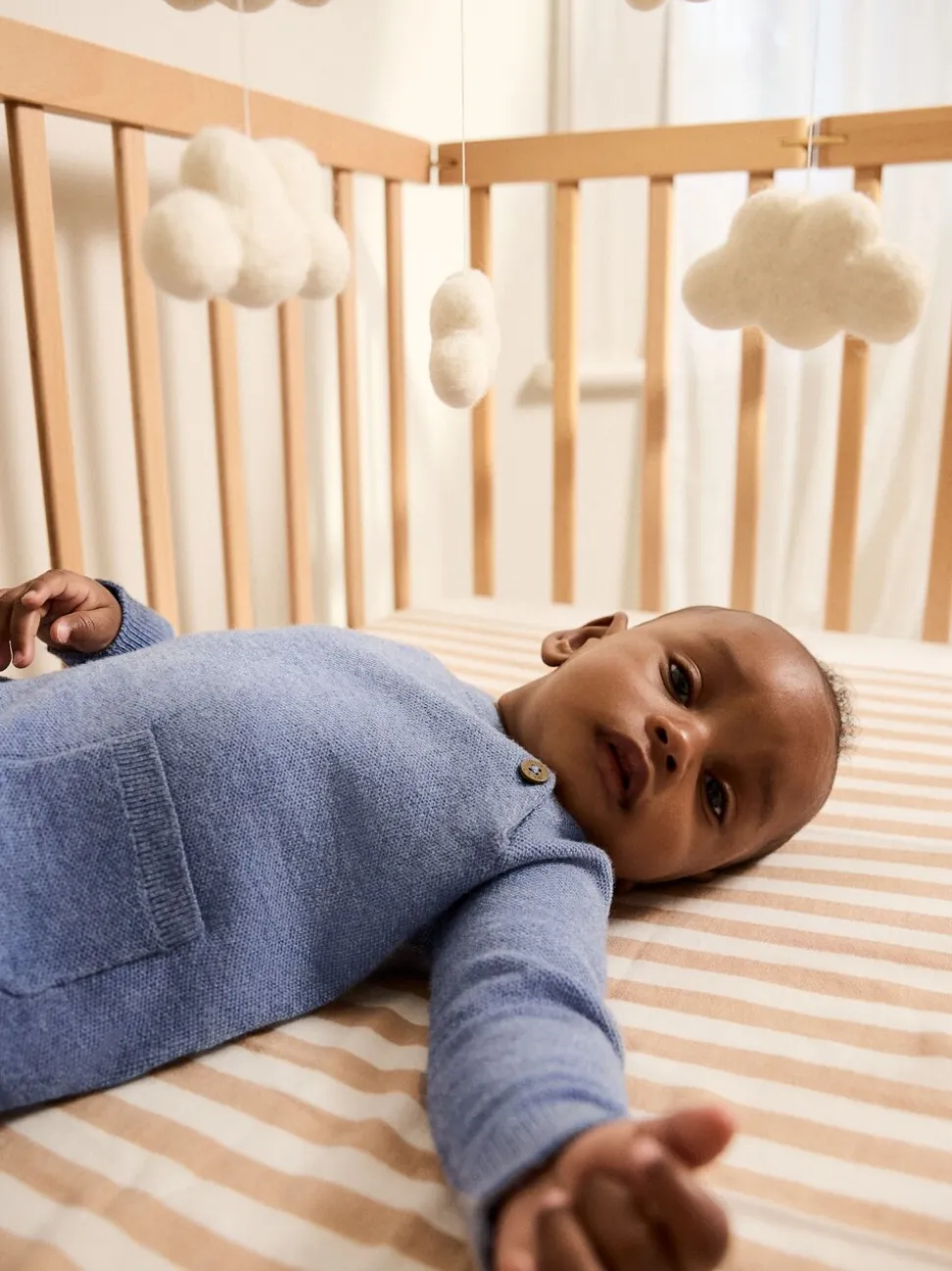 Blauw - Babyset met gebreide trui en legging (0mnd-2jr)