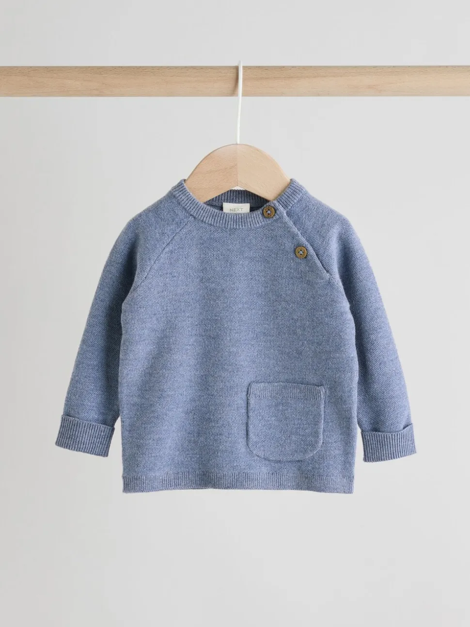 Blauw - Babyset met gebreide trui en legging (0mnd-2jr)