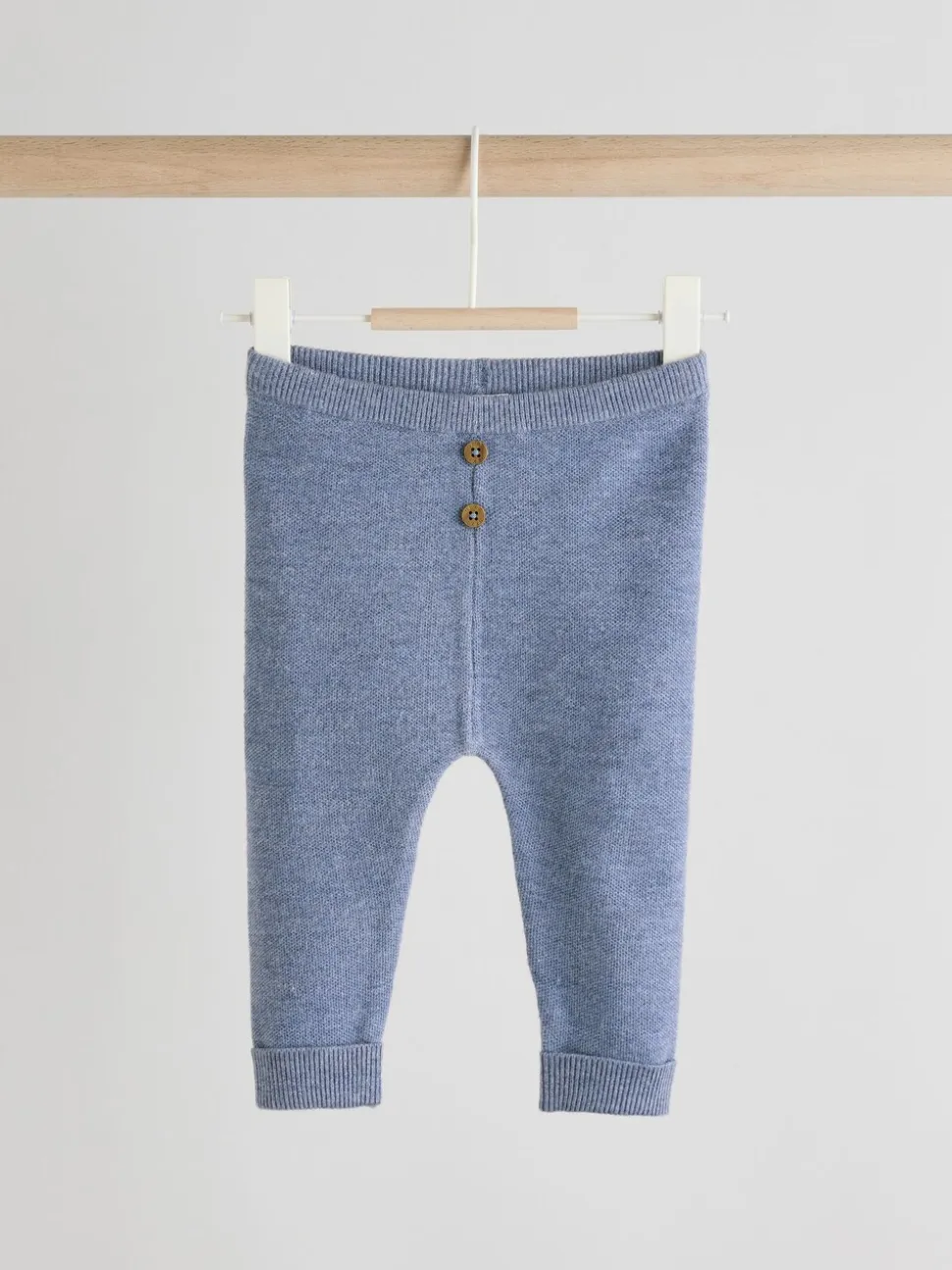 Blauw - Babyset met gebreide trui en legging (0mnd-2jr)