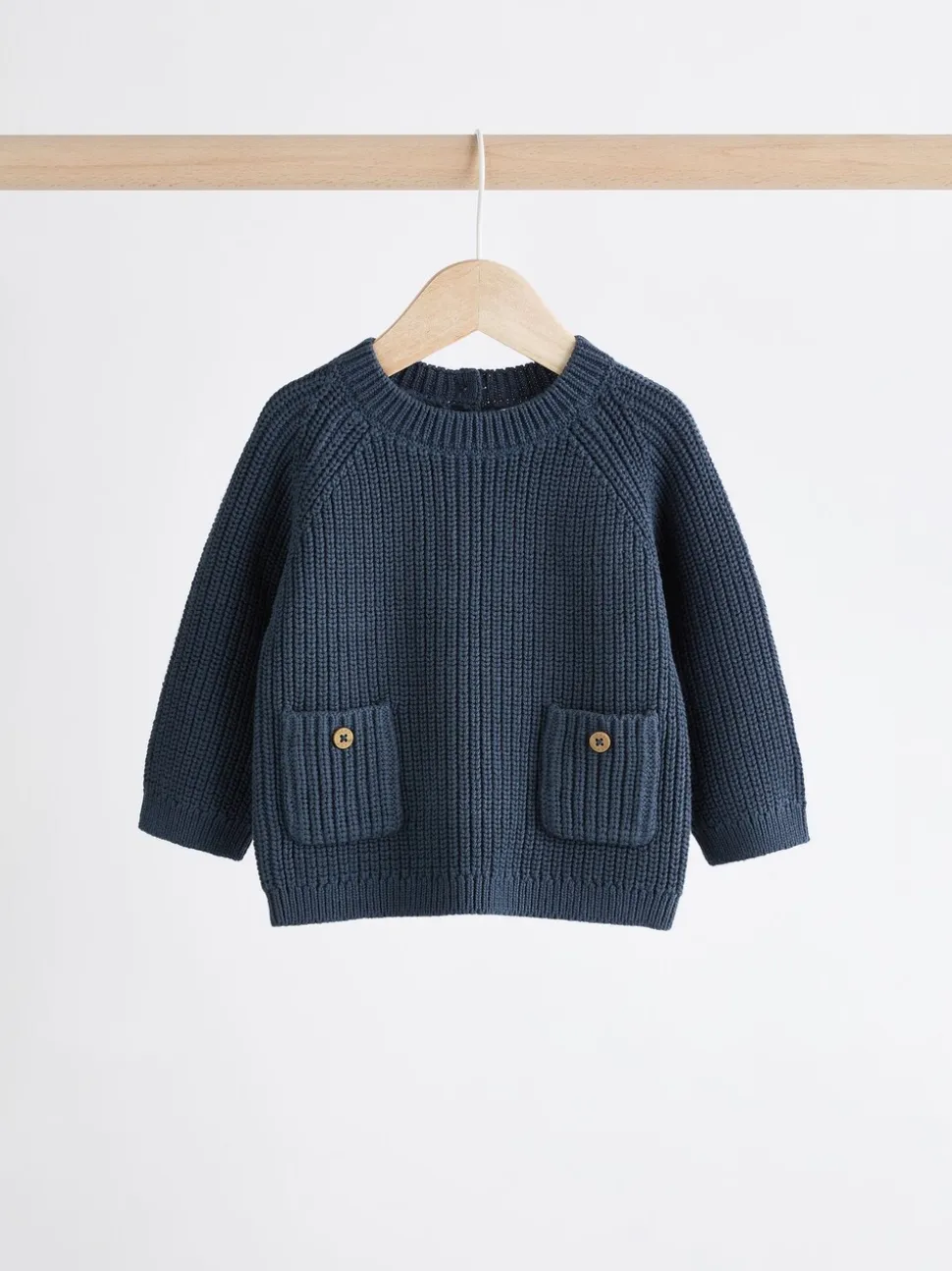 Blauw - Babyset met gebreide trui en legging (0mnd-2jr)