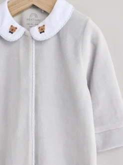 Blauw - Babyslaappakje met teddybeertextuur (0 mnd - 3 jr)