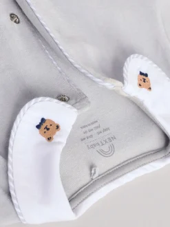 Blauw - Babyslaappakje met teddybeertextuur (0 mnd - 3 jr)