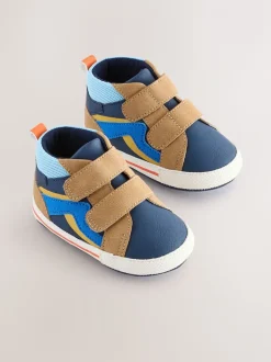 Blauw - Babysneakers met klittenbandsluiting (0-2mnd)