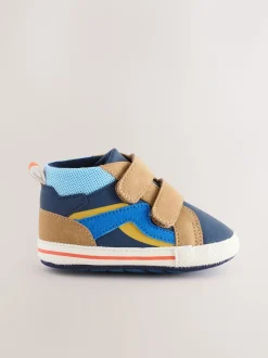 Blauw - Babysneakers met klittenbandsluiting (0-2mnd)