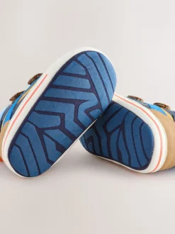 Blauw - Babysneakers met klittenbandsluiting (0-2mnd)