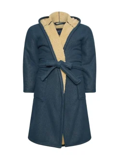 Blauw - BadRhino Big & Tall Waffle Borg-badjas