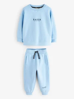 Blauw - Baker by Ted Baker set met sweatshirt en joggingbroek