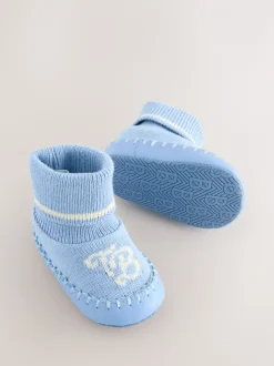Blauw - Baker by Ted Baker gebreide laarsjes voor Jongens