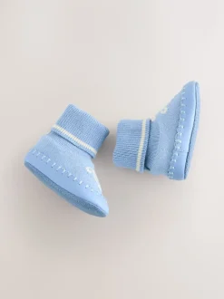 Blauw - Baker by Ted Baker gebreide laarsjes voor Jongens