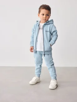 Blauw - Baker by Ted Baker 100% katoenen (0 - 6 jr) driedelig trainingspakset