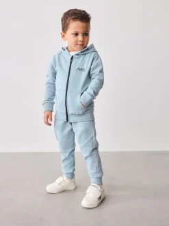 Blauw - Baker by Ted Baker 100% katoenen (0 - 6 jr) driedelig trainingspakset