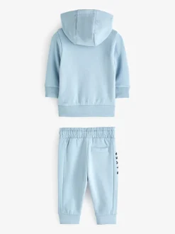 Blauw - Baker by Ted Baker 100% katoenen (0 - 6 jr) driedelig trainingspakset
