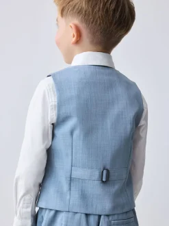 Blauw - Baker by Ted Baker set van gilet, overhemd en broek