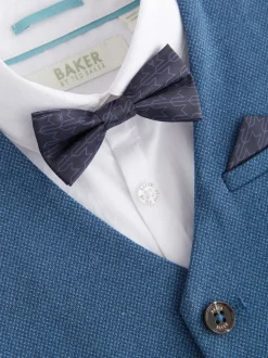 Blauw - Baker by Ted Baker set van gilet, overhemd en broek