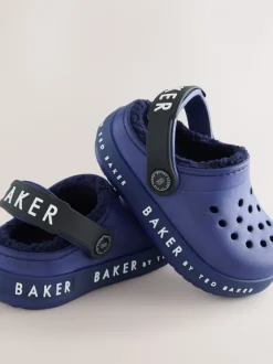 Blauw - Baker by Ted Baker met borg gevoerde klomppantoffels