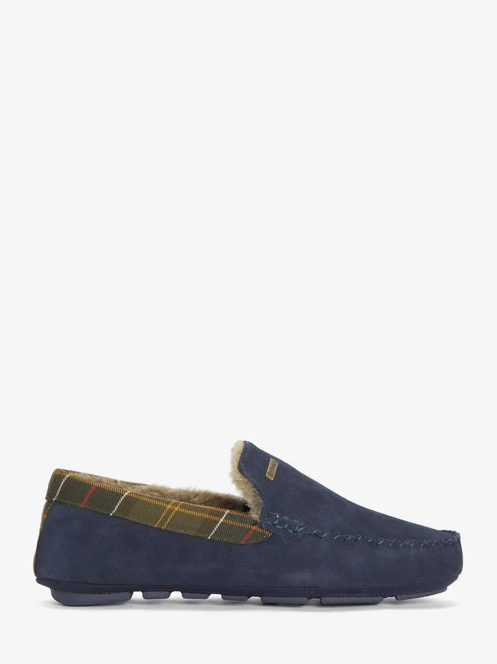 Blauw - Barbour® Tartan Monty Moccasin Slippers