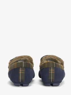 Blauw - Barbour® Tartan Monty Moccasin Slippers