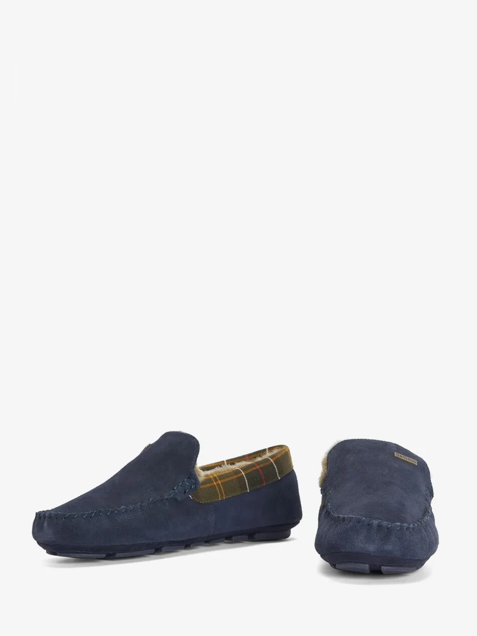 Blauw - Barbour® Tartan Monty Moccasin Slippers