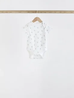 Blauw - Beer Baby Bodysuits met korte mouwen