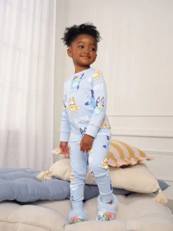 Blauw - Bluey behaaglijke pyjama (12mnd-8jr)
