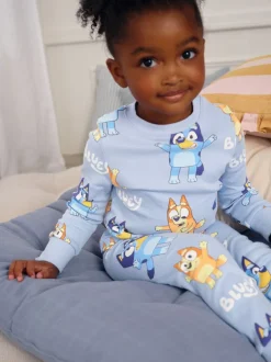 Blauw - Bluey behaaglijke pyjama (12mnd-8jr)