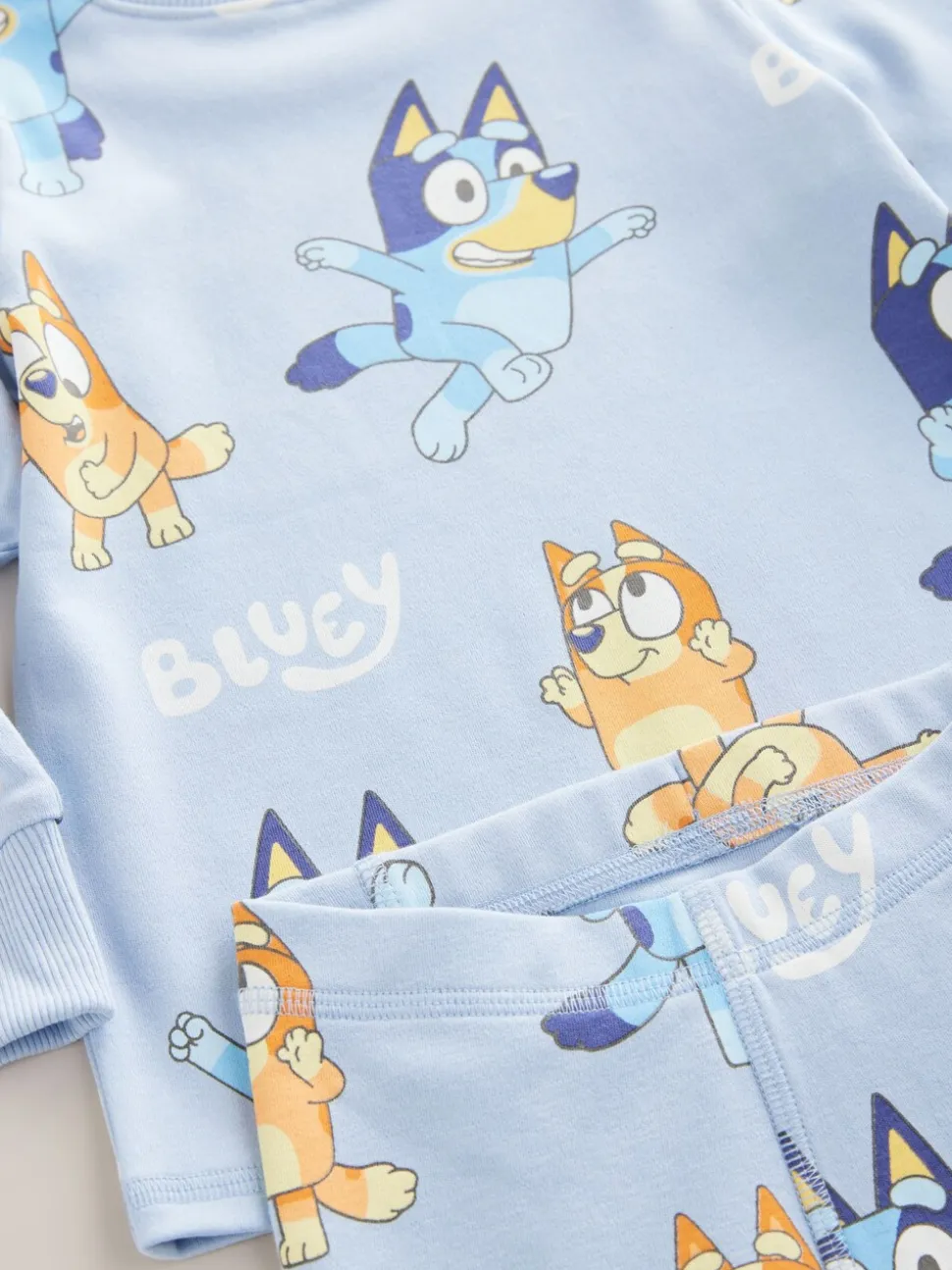 Blauw - Bluey behaaglijke pyjama (12mnd-8jr)