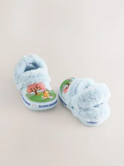 Blauw - Bluey Cosy Lined Slipper Clogs