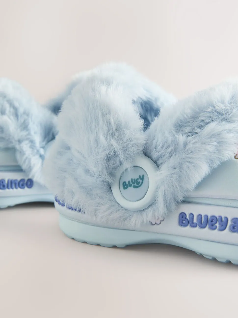 Blauw - Bluey Cosy Lined Slipper Clogs