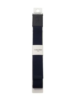 Blauw - Calvin Klein Golf Monogram Buckle Belt