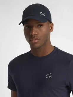 Blauw - Calvin Klein Golf 100% zwarte katoenen keperstof petten