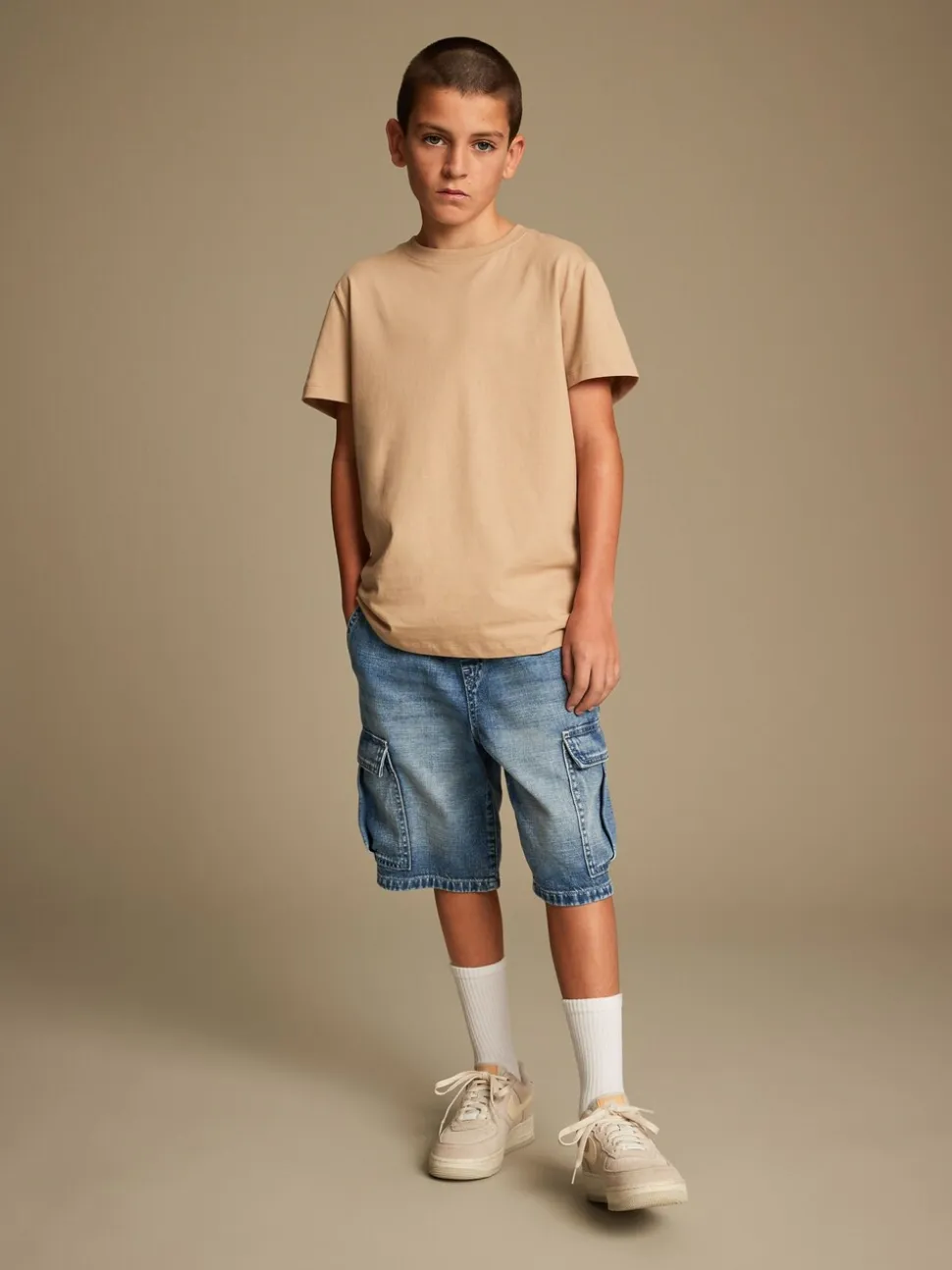 Blauw - Cargoshort (3-16jr)