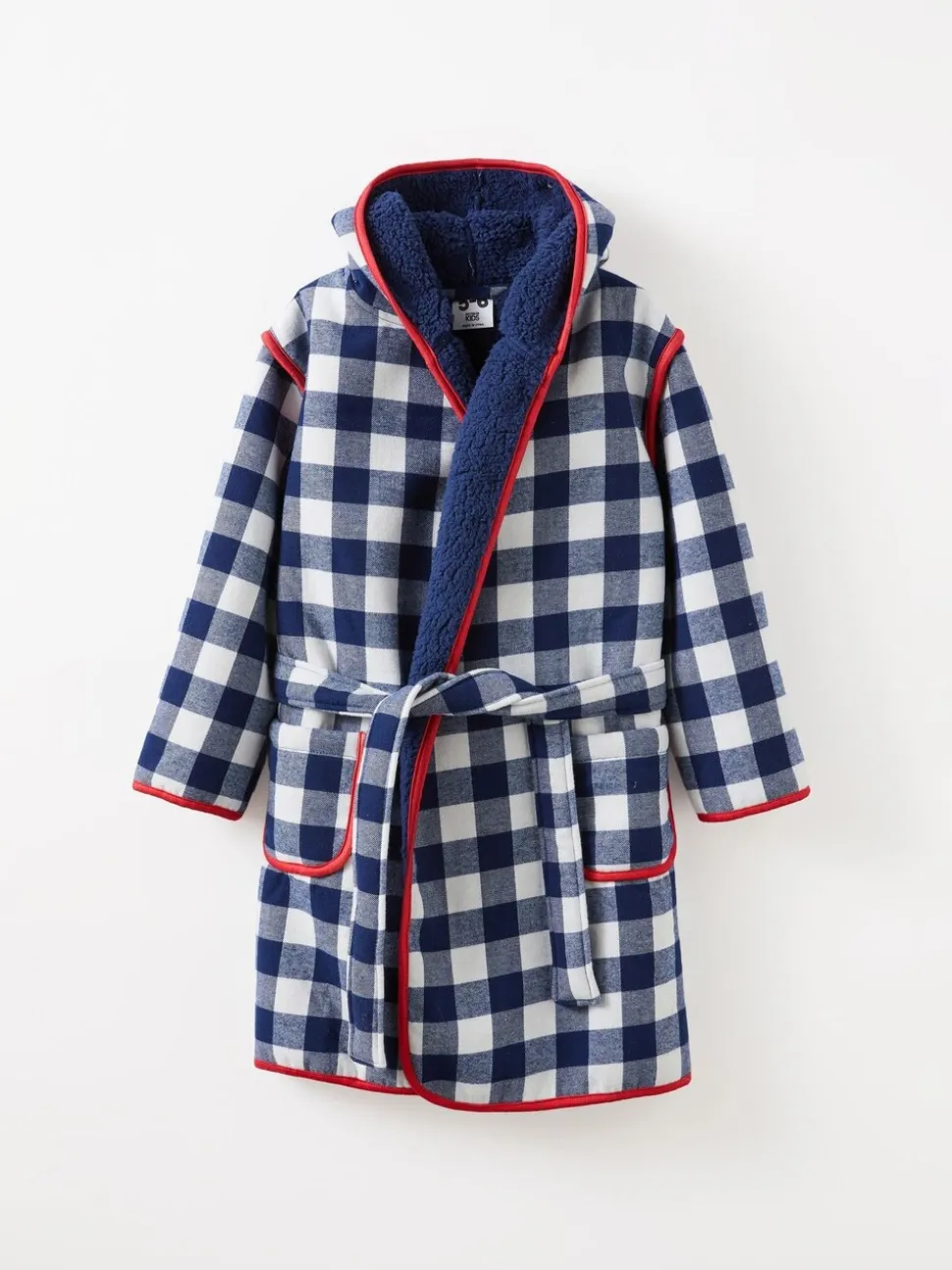 Blauw - Cotton On Hooded Dressing Gown