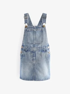 Blauw - Denim overgooier (3-16 jr)