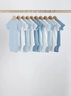 Blauw - Effen babyrompertjes