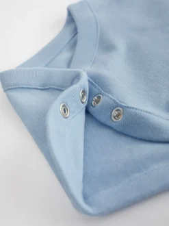 Blauw - Effen babyrompertjes