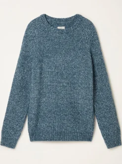 Blauw - FatFace Knitted Crew Neck Jumper