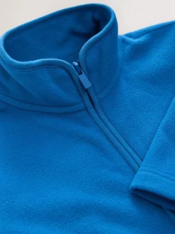 Blauw - Fleece jack met rits en zakken (3-16 jr)