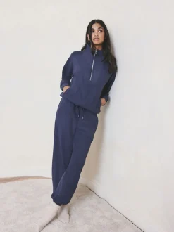 Blauw - Fleece joggingbroek