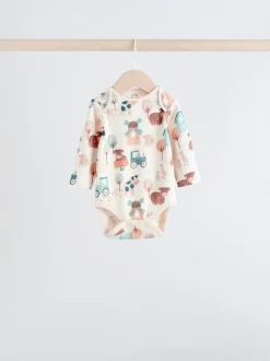 Blauw - Hamish-rompertjes met lange mouwen, 3 stuks