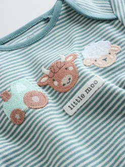 Blauw - Hamish-rompertjes met lange mouwen, 3 stuks