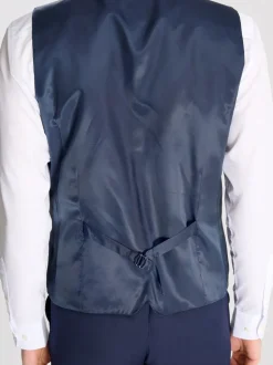 Blauw - Harry Brown Raffi Slim Fit Suit Waistcoat